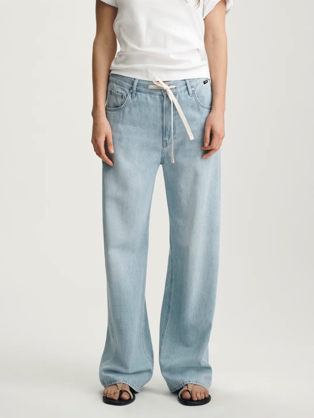 Mavi Nella Wide Leg Jeans High Rise | Bleached Well Blue